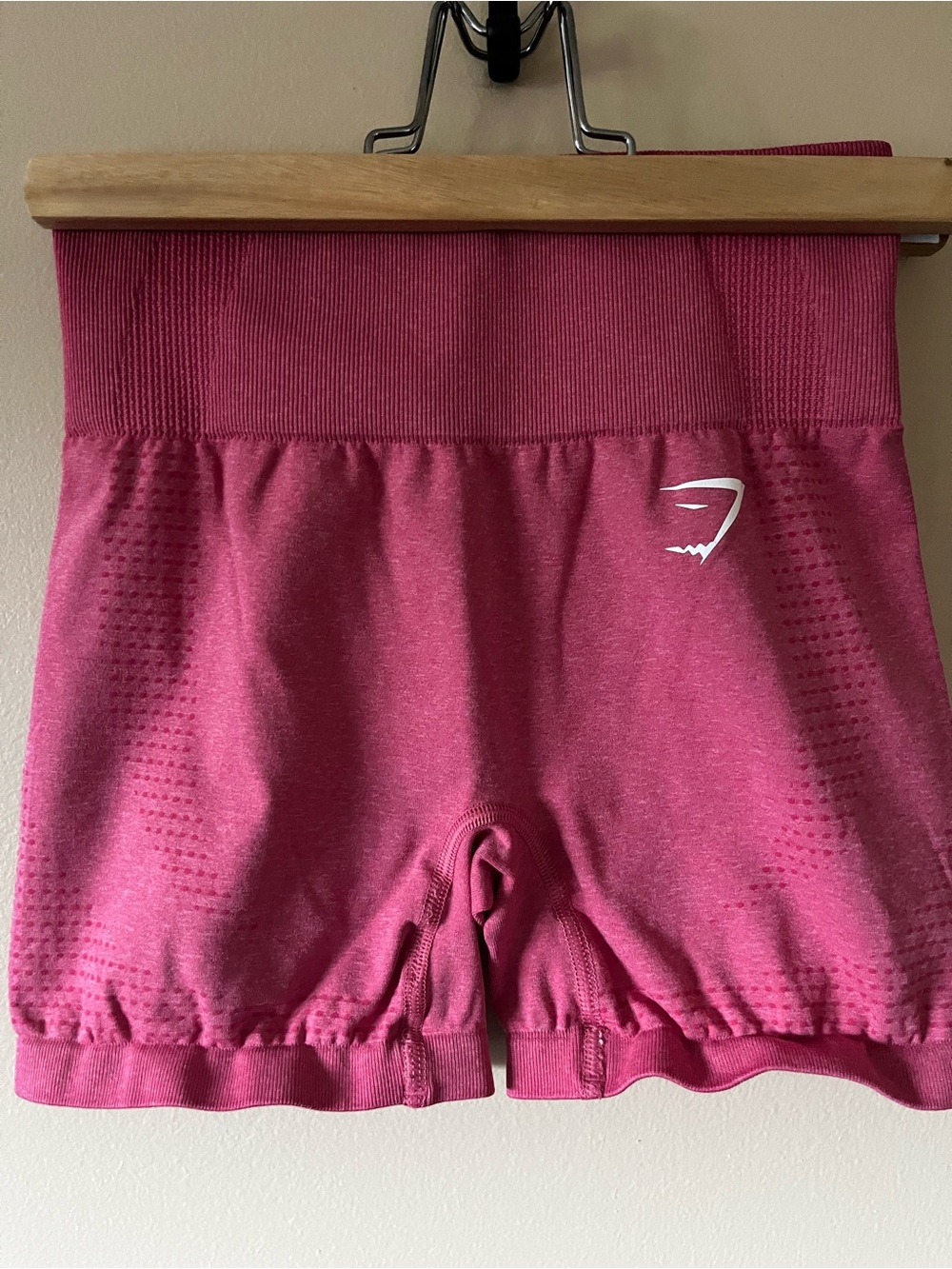 Gymshark Seamless High-Waist Athletic Shorts in Deep Pink